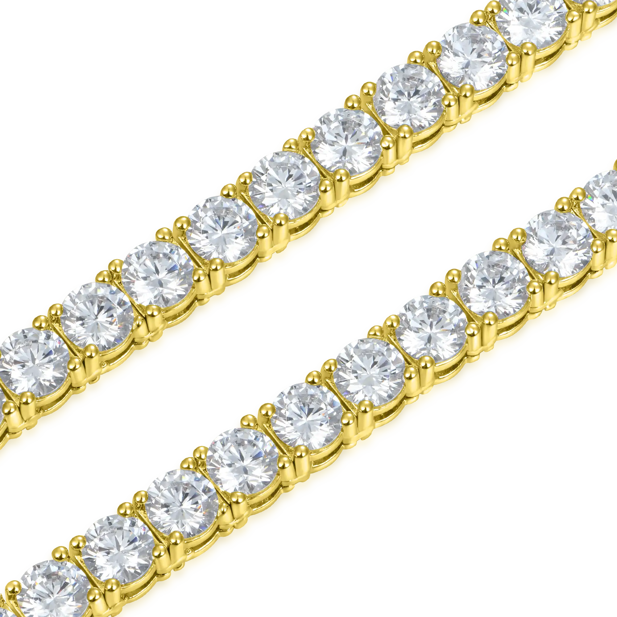 Moissanite Iced Tennis Chain - 5mm - ViViGleam