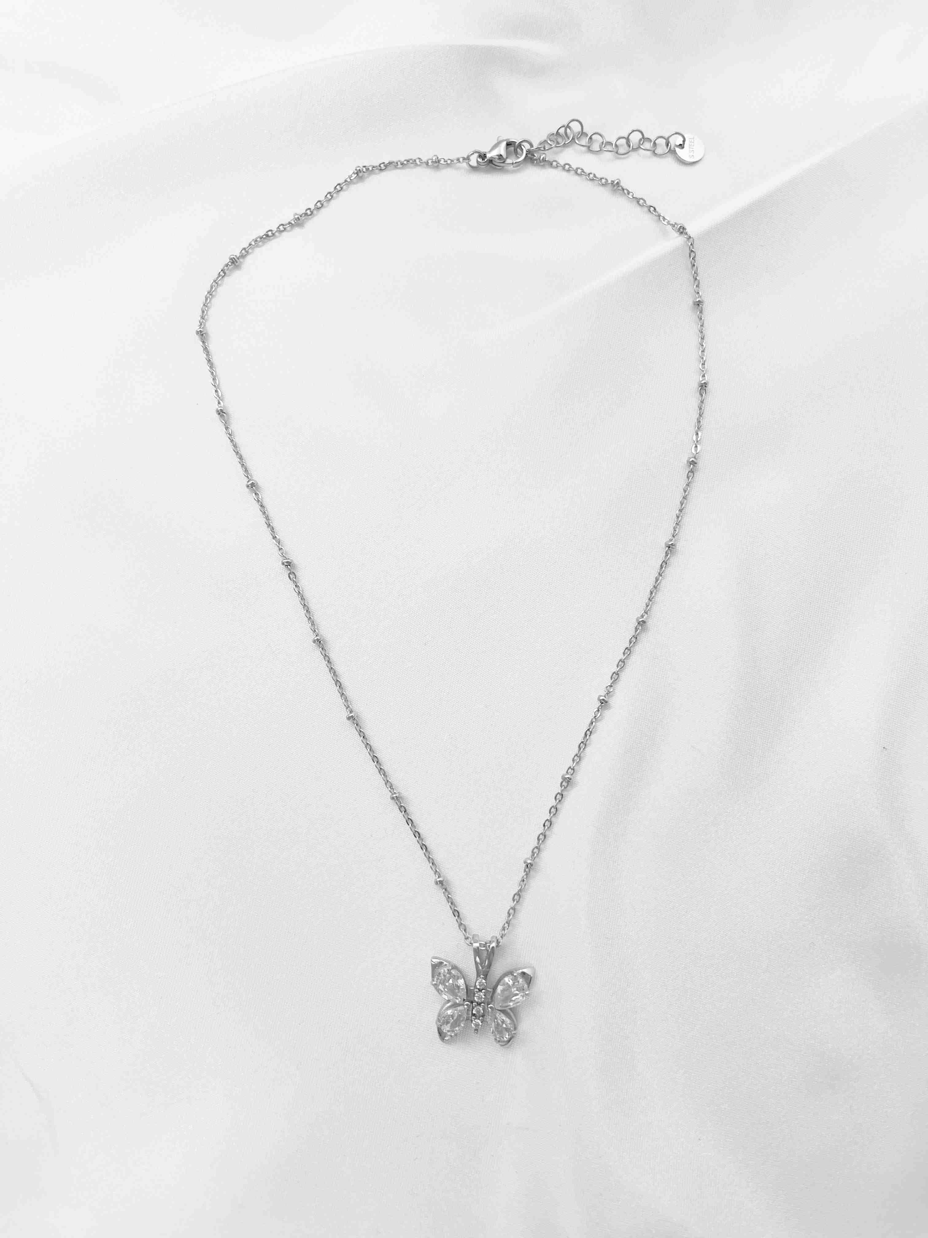 Butterfly Kette Silber