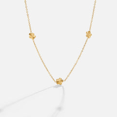 Flower Power Kette Gold