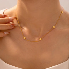 Flower Power Kette Gold