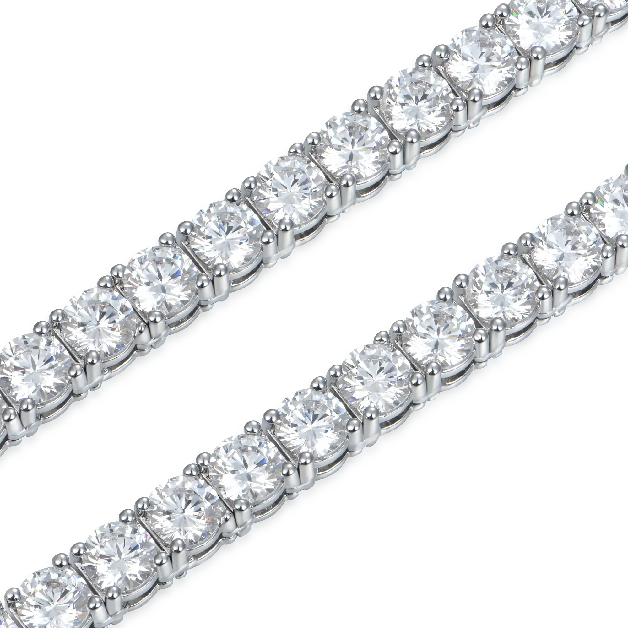 Moissanite Iced Tennis Chain - 5mm - ViViGleam