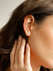 Simple Pearl Ohrringe Gold