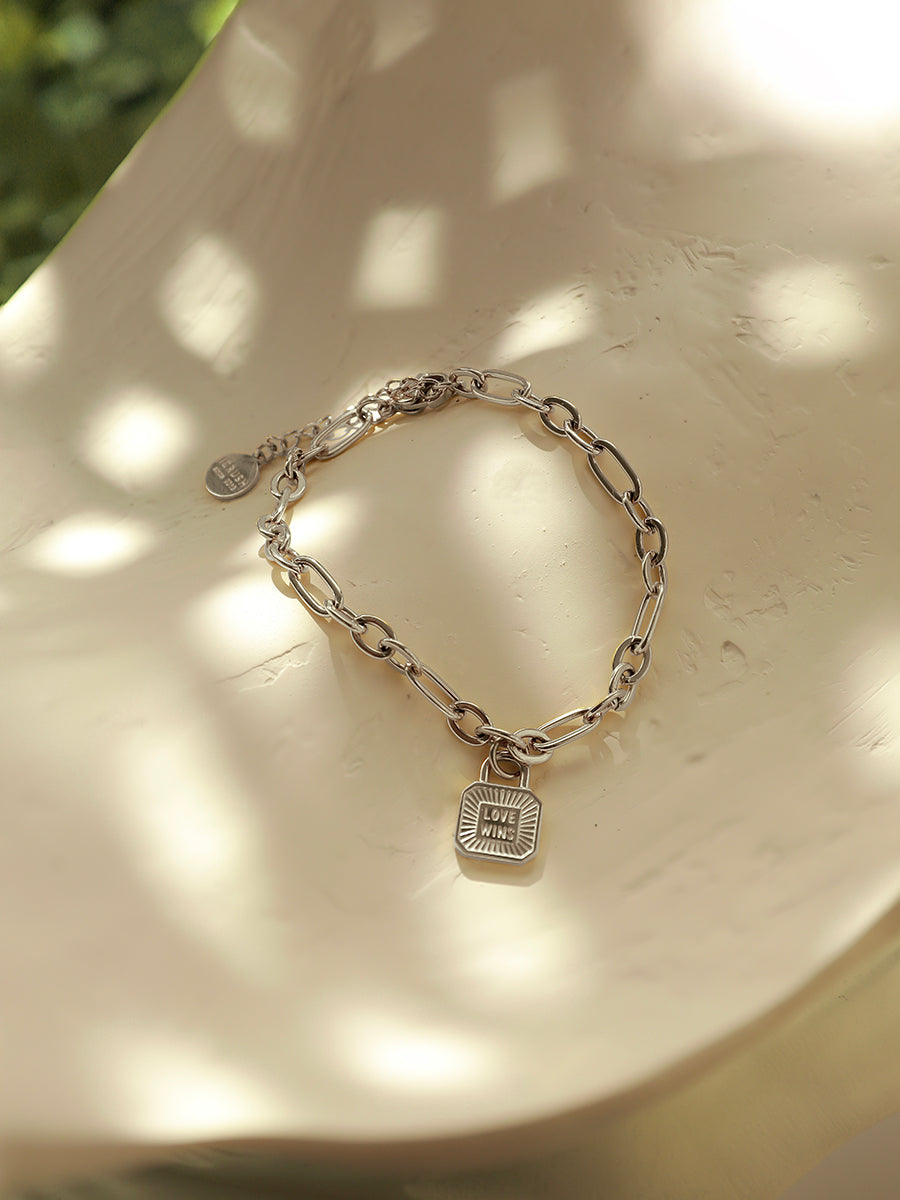 Love Wins ARMBAND Silber