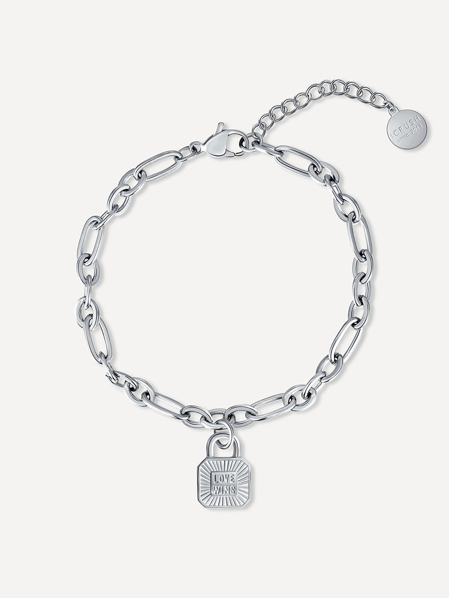 Love Wins ARMBAND Silber