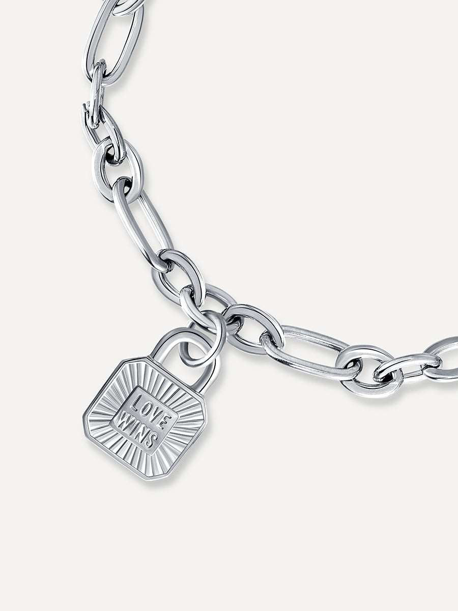 Love Wins ARMBAND Silber