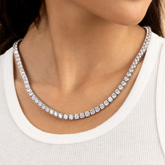 Moissanite Iced Tennis Chain - 5mm - ViViGleam