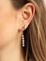 Five Shining Stars Hoop Ohrringe Gold