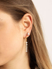 Five Shining Stars Hoop Ohrringe Gold