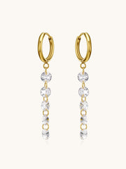 Five Shining Stars Hoop Ohrringe Gold