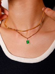 Retro Green Kette Gold
