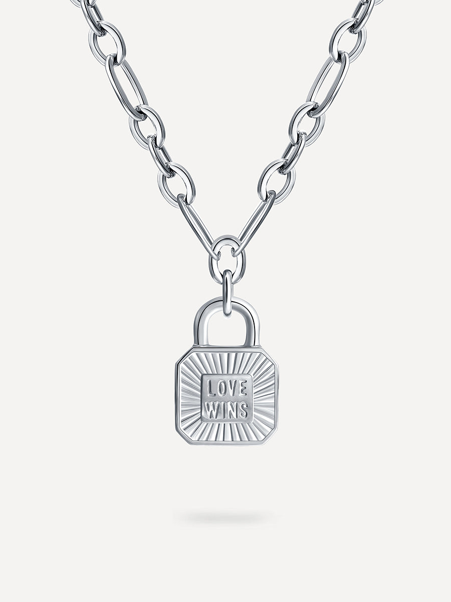 Love Wins Kette Silber