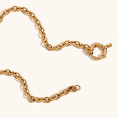 Simple Spring Clasp Pendant Necklace