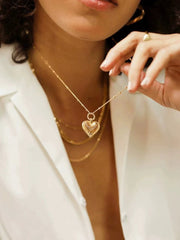 Love Heart Kette Gold