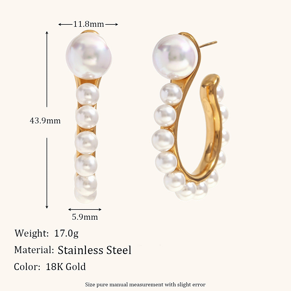 Vintage Statement Pearl Earrings
