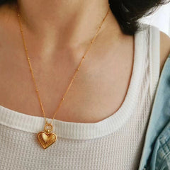 Love Heart Kette Gold