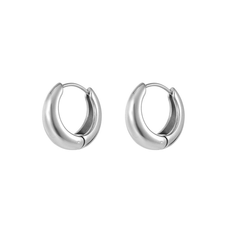 Minimalist Flowing Line Earrings