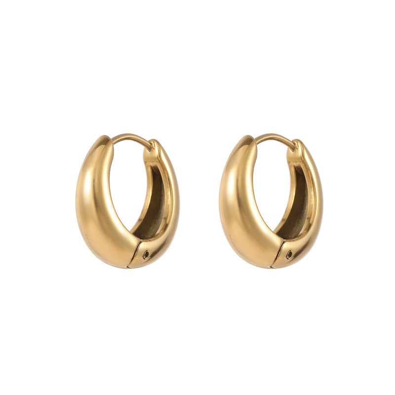 Minimalist Flowing Line Earrings