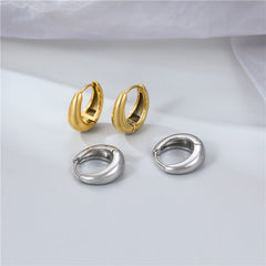 Minimalist Flowing Line Earrings