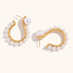 Vintage Statement Pearl Earrings