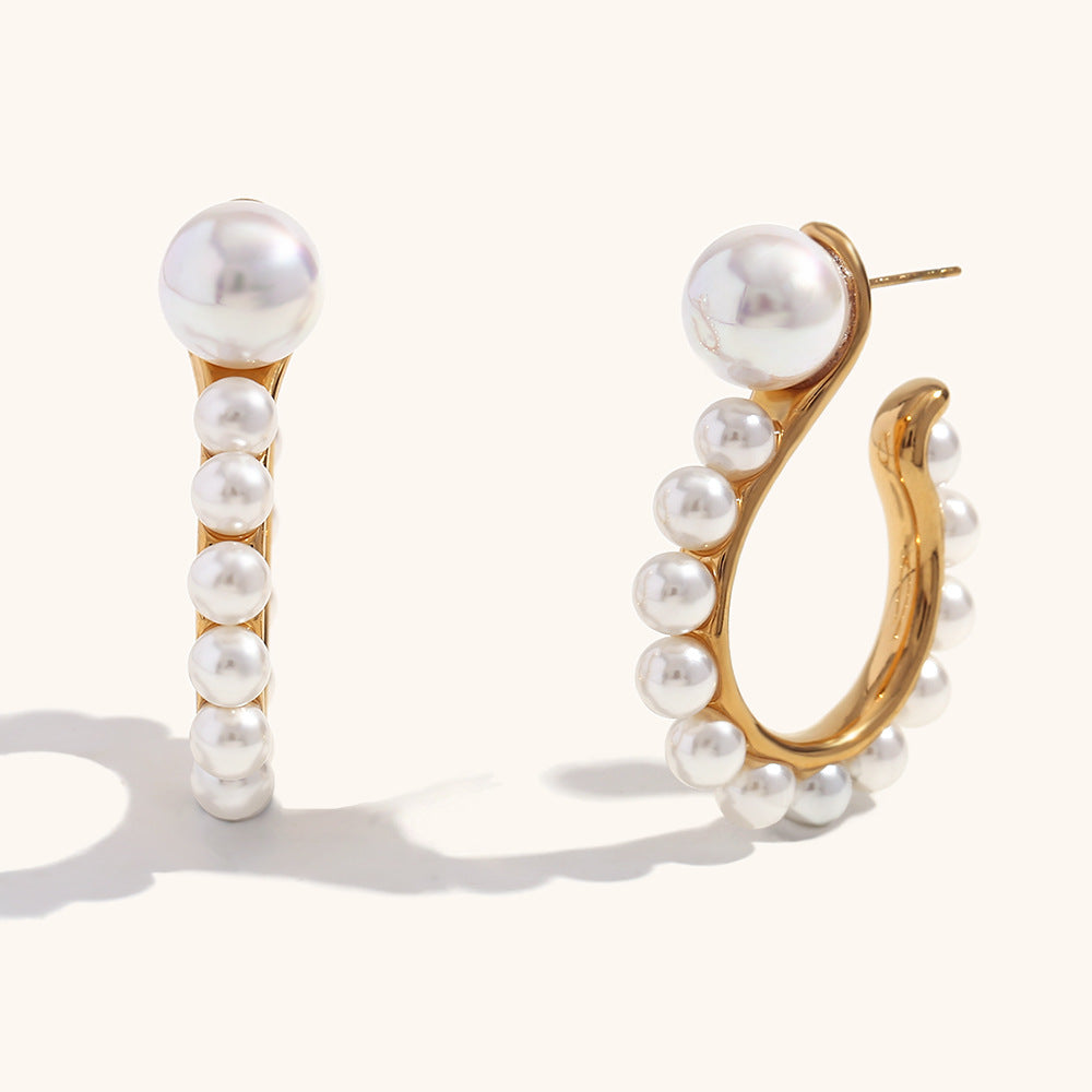 Vintage Statement Pearl Earrings
