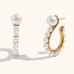 Vintage Statement Pearl Earrings