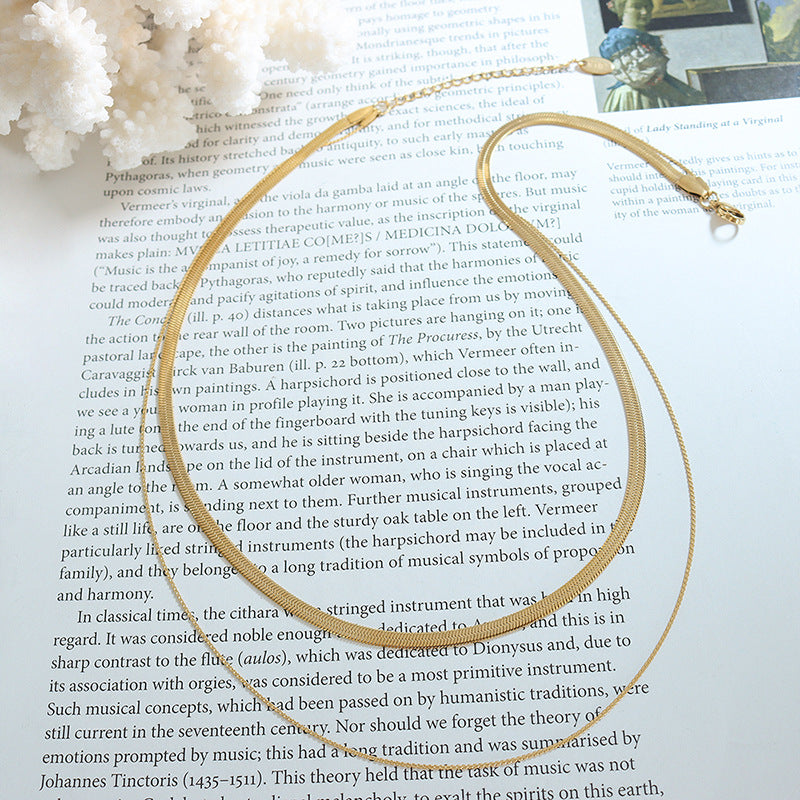 Flat n Round Kette Gold
