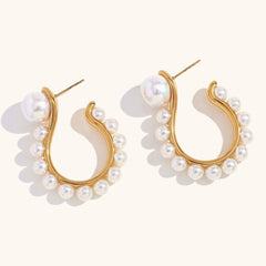 Vintage Statement Pearl Earrings