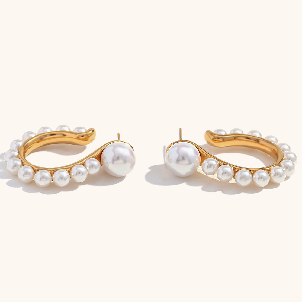 Vintage Statement Pearl Earrings