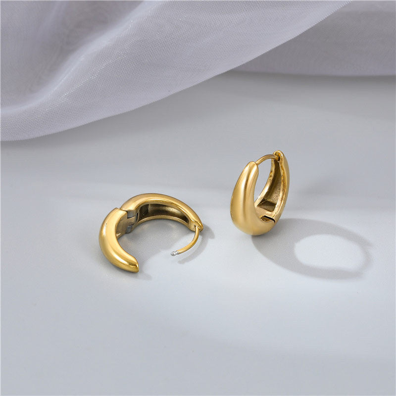 Minimalist Flowing Line Earrings