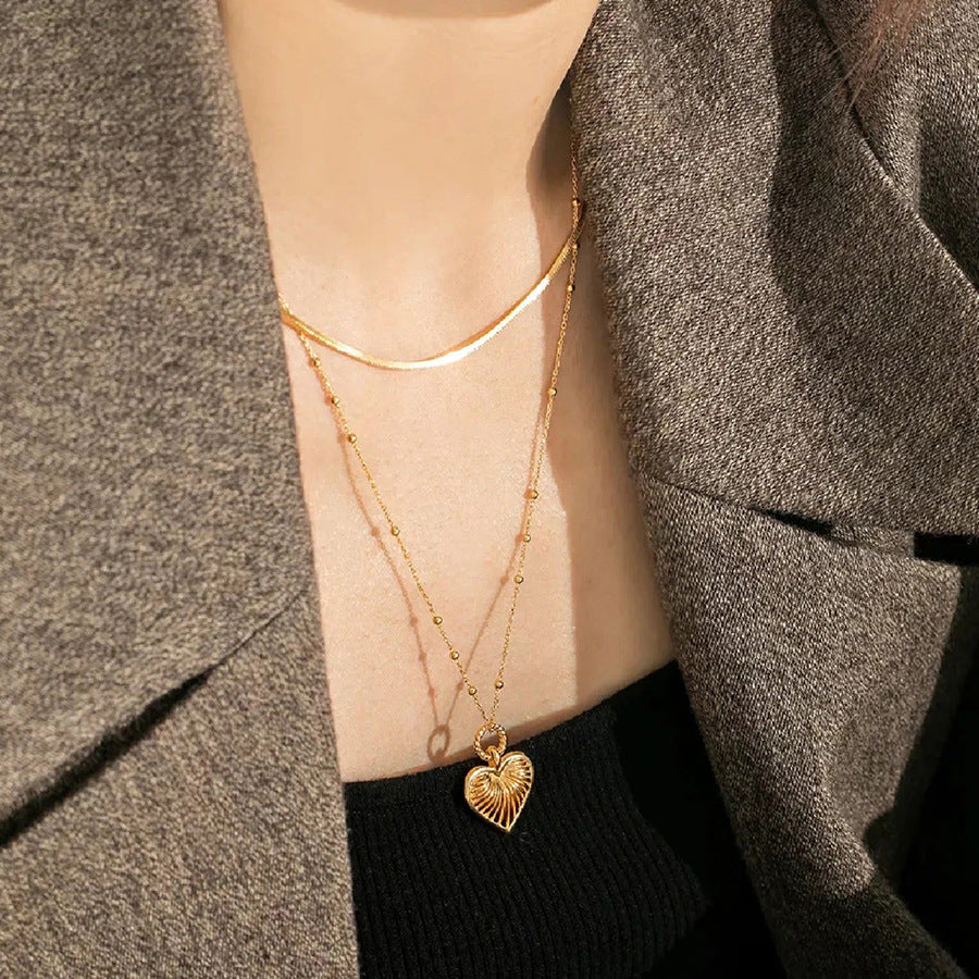 Love Heart Kette Gold