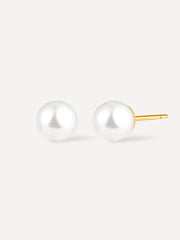 Simple Pearl Ohrringe Gold