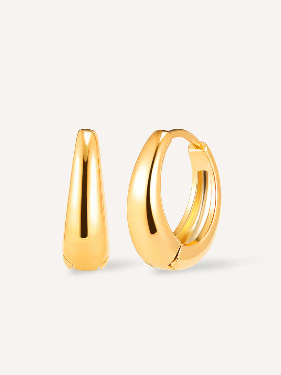 Graceful Dome Ohrringe Gold