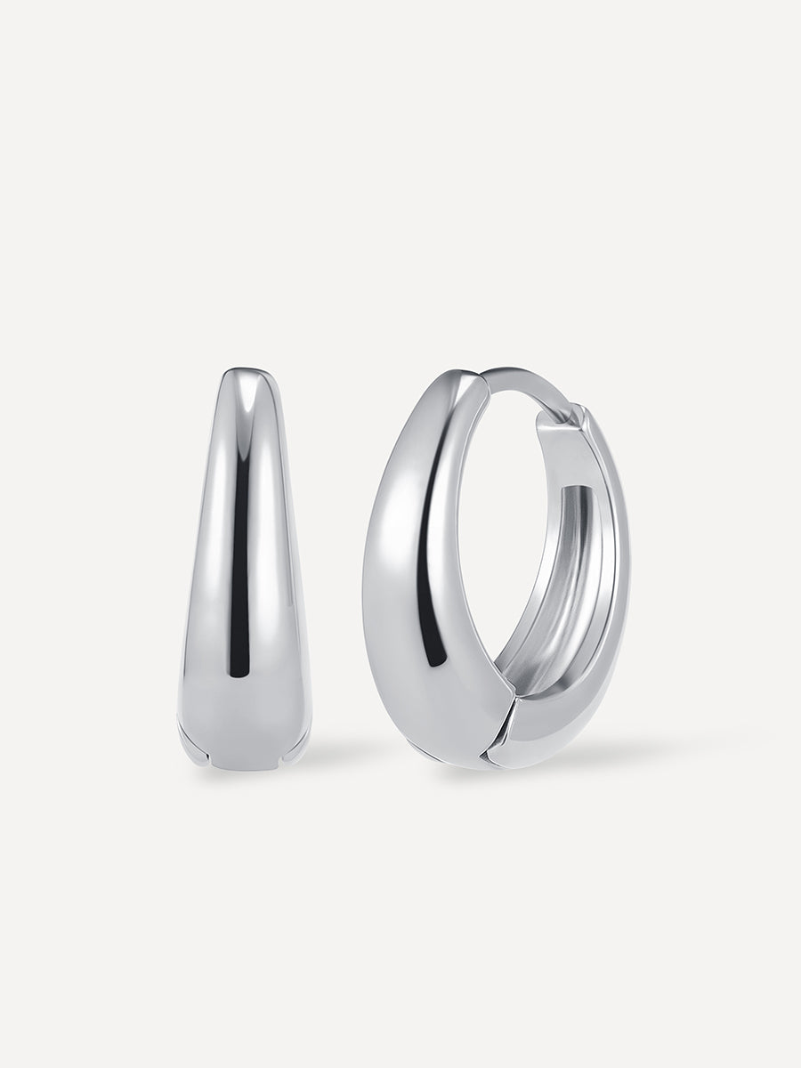 Graceful Dome Ohrringe Silber