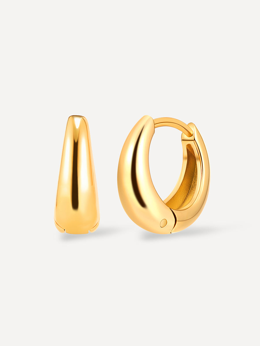 Graceful Dome Small Ohrringe Gold