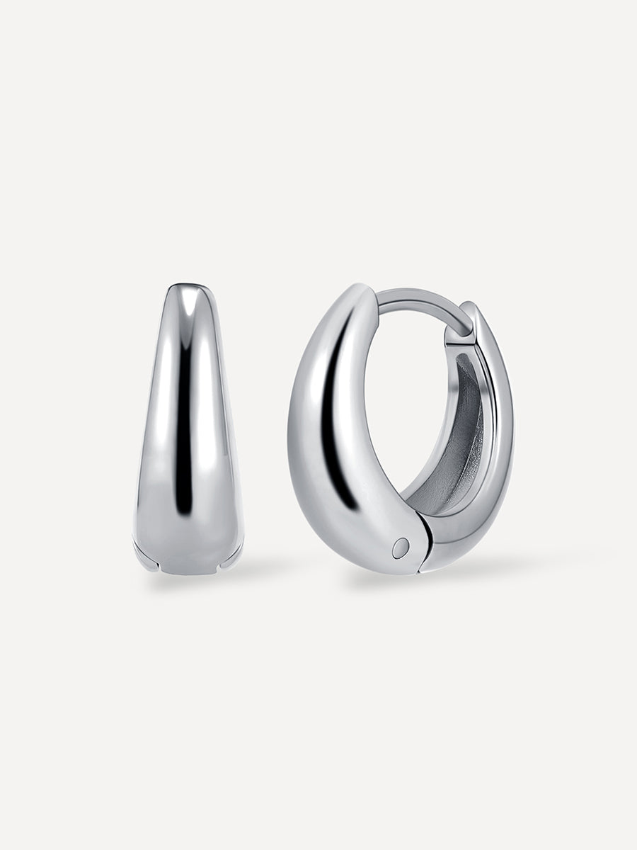 Graceful Dome Small Ohrringe Silber