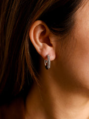 Twinkle Split Ohrringe Silber