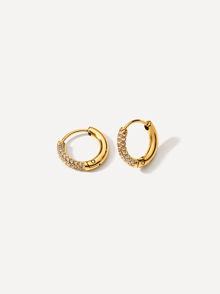 Twinkle Split Ohrringe M Gold