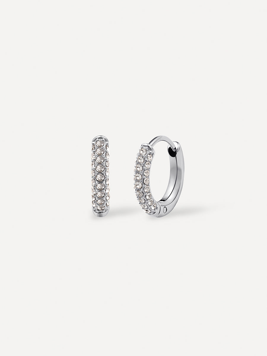 Twinkle Split Ohrringe M Silber