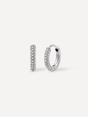 Twinkle Split Ohrringe M Silber