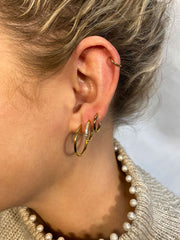 Simple Hoop Titan Piercing Gold