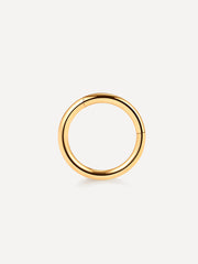 Simple Hoop Titan Piercing Gold