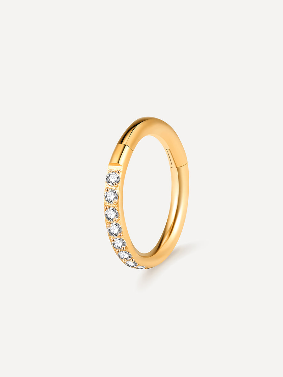 CRYSTALIZED SHINE Titan Piercing Gold