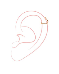 Simple Heart Titan Piercing Gold