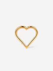 Simple Heart Titan Piercing Gold