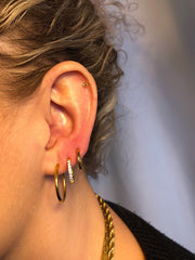Simple Ball Titan Piercing Gold