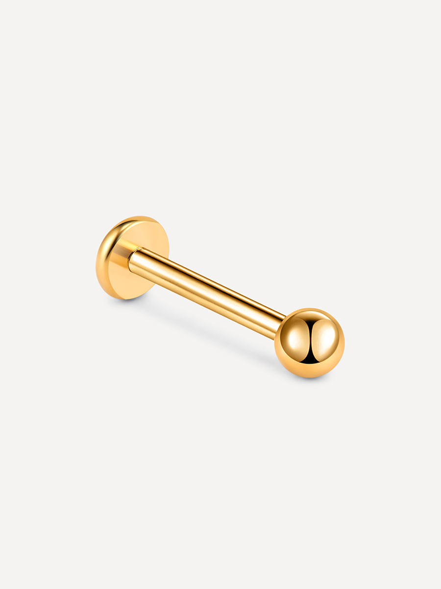 Simple Ball Titan Piercing Gold