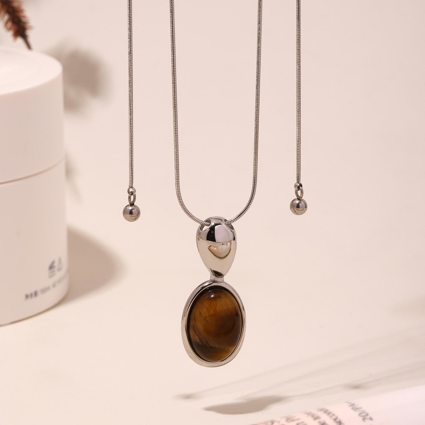 Tigerauge Lange Kette