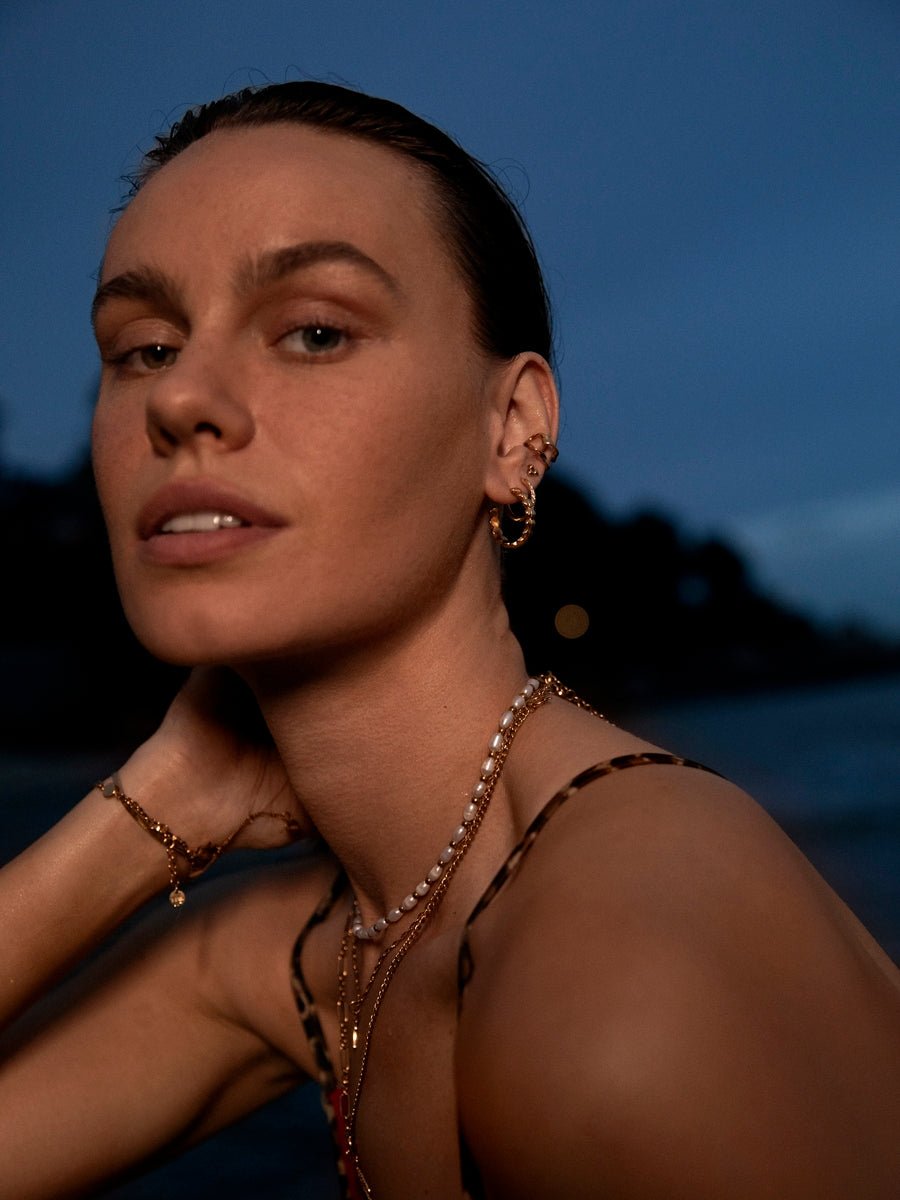 Beach Party Shells Ohrringe Gold-Shopicrush