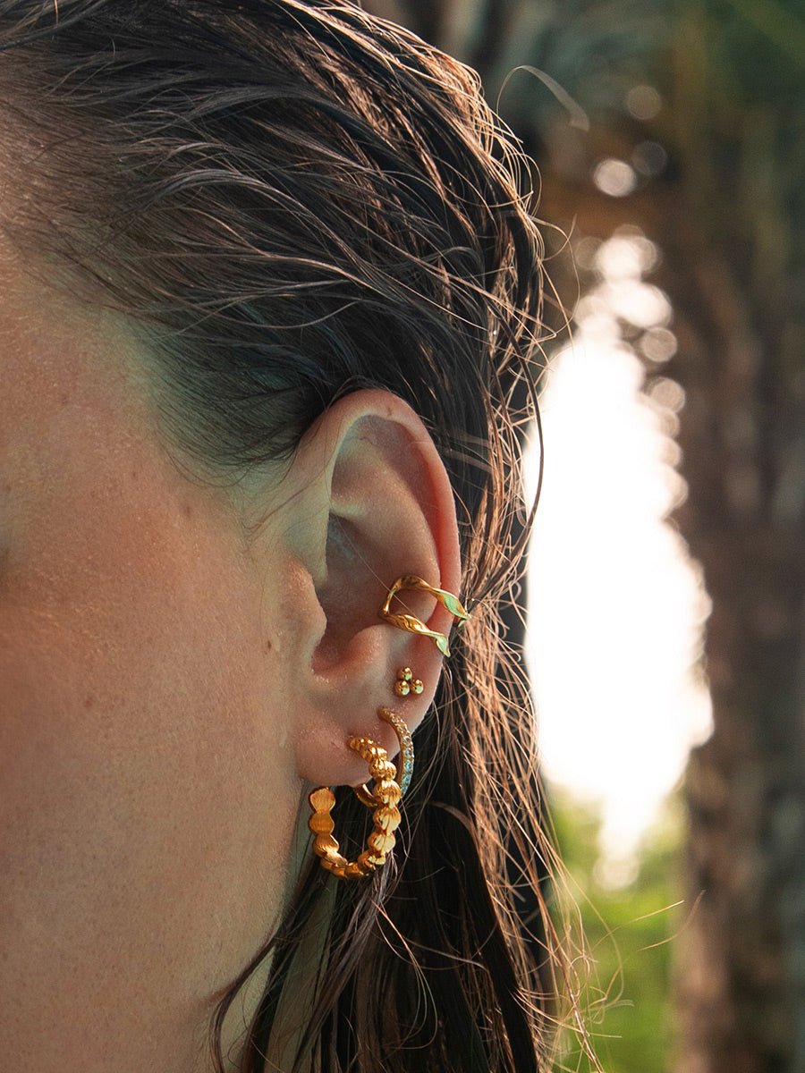 Beach Party Shells Ohrringe Silber-Shopicrush