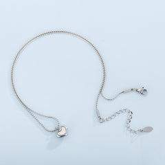 Calm heart Kette Silber